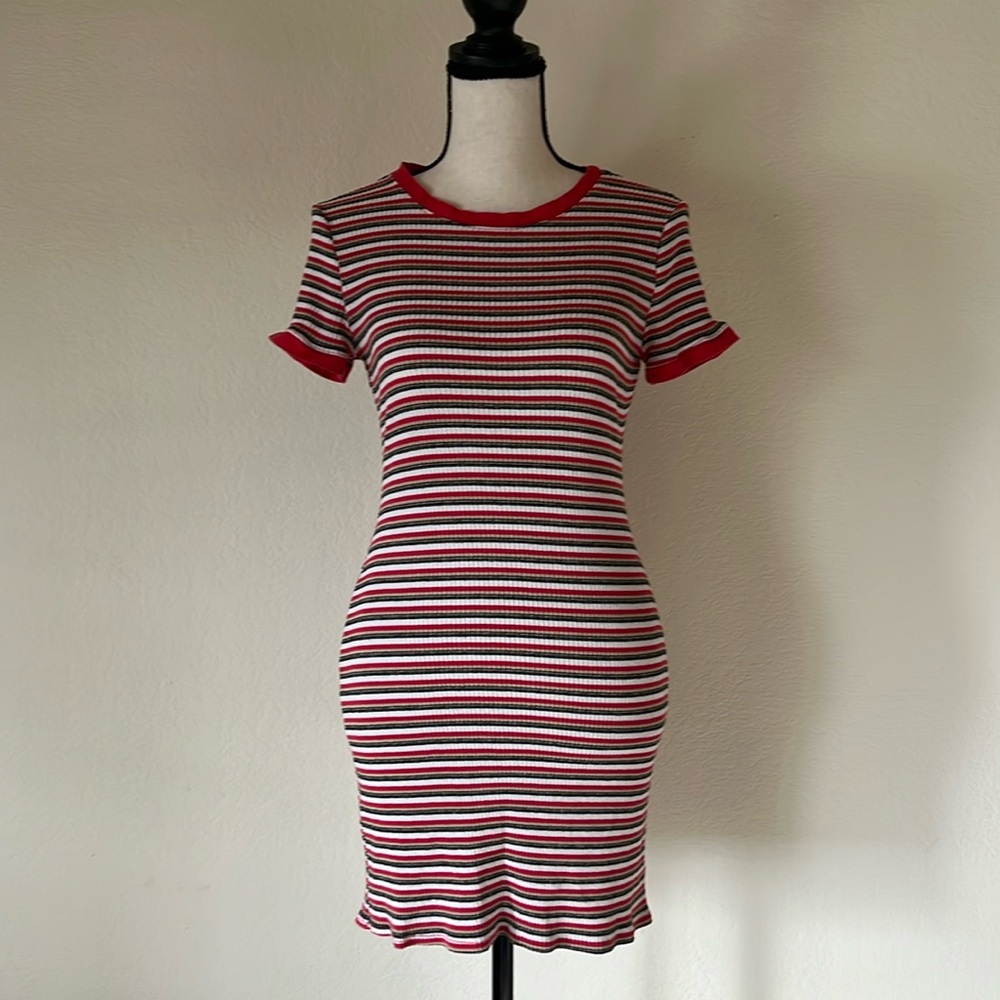 ModCloth, Retro striped mini dress, Small